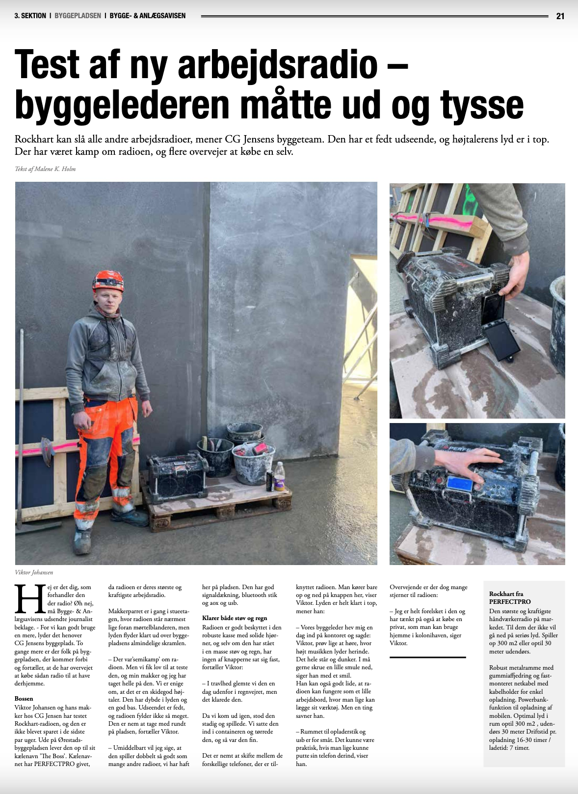 RockHart Review by CG Jensen | Bygge- & Anlægsavisen